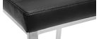 Tabourets de bar design noirs 66 cm (lot de 2) TOMY