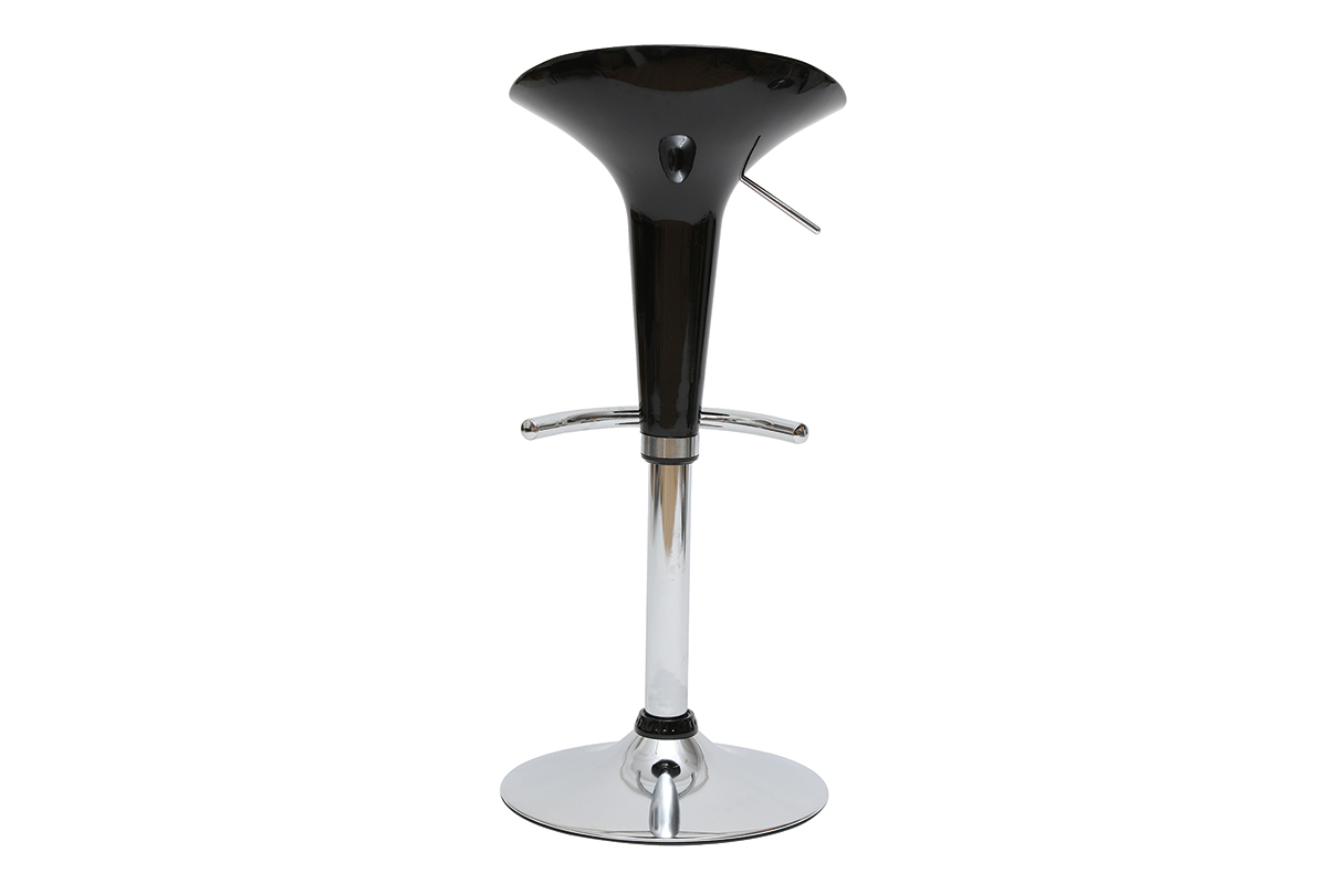 Tabourets de bar design noirs GALAXY (lot de 2)