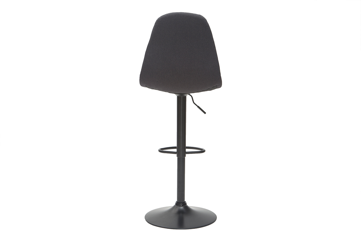 Tabourets de bar design rglables gris fonc (lot de 2) COX
