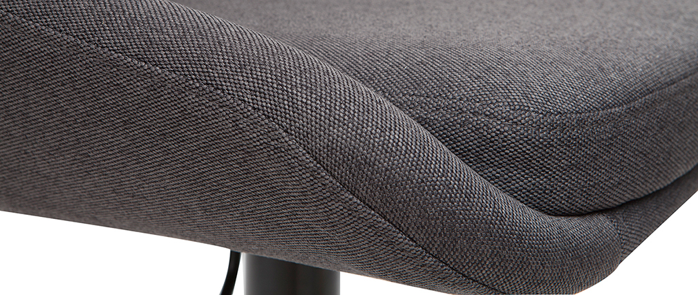 Tabourets de bar design r�glables gris fonc� (lot de 2) HOLO