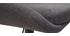 Tabourets de bar design r&eacute;glables gris fonc&eacute; (lot de 2) HOLO