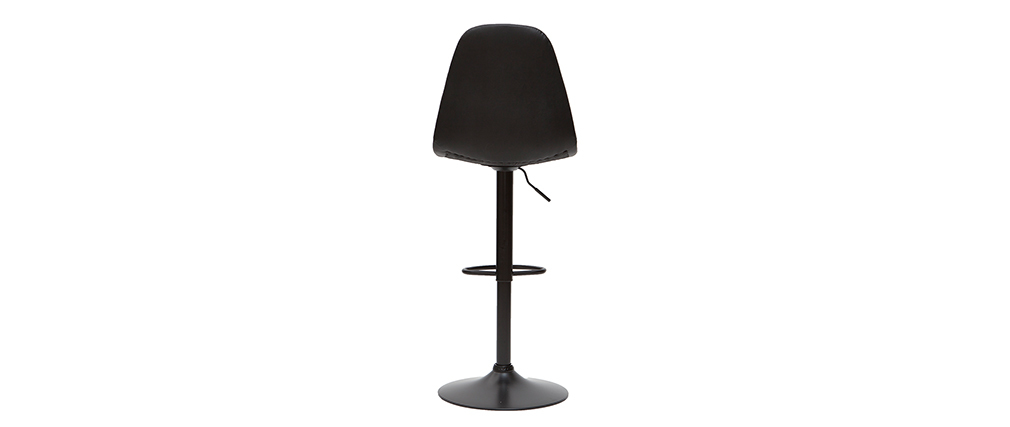 Tabourets de bar design r�glables noirs (lot de 2) COX