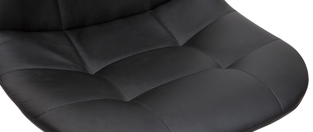 Tabourets de bar design r�glables noirs (lot de 2) COX