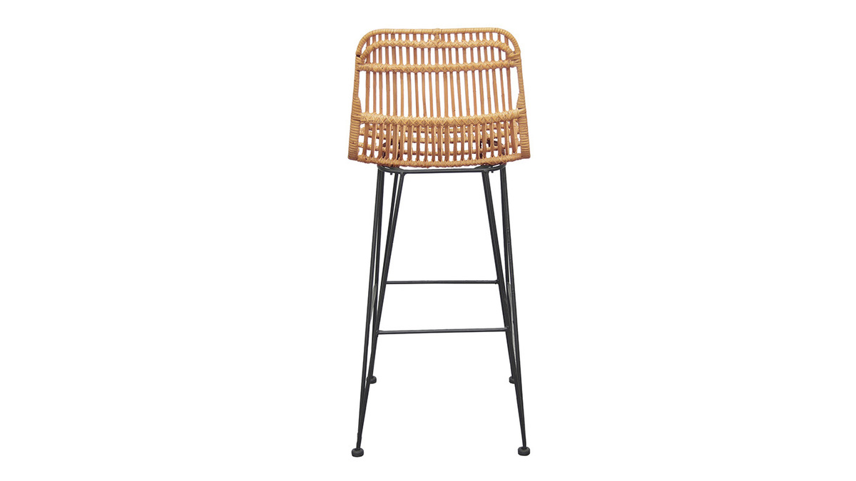 Tabourets de bar en rotin (lot de 2) MALACCA