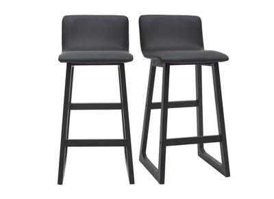 Tabourets de bar noirs H65 cm (lot de 2) OSAKA