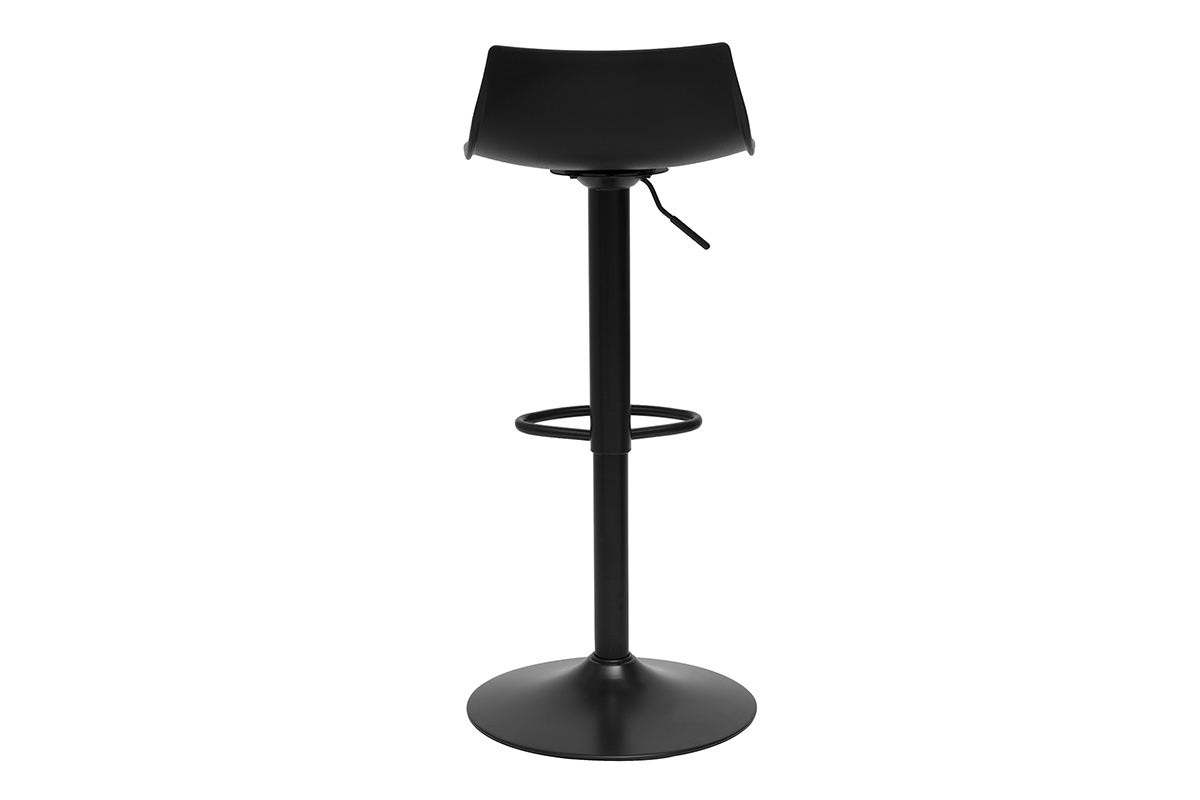 Tabourets de bar rglables design noirs (lot de 2) KELLY