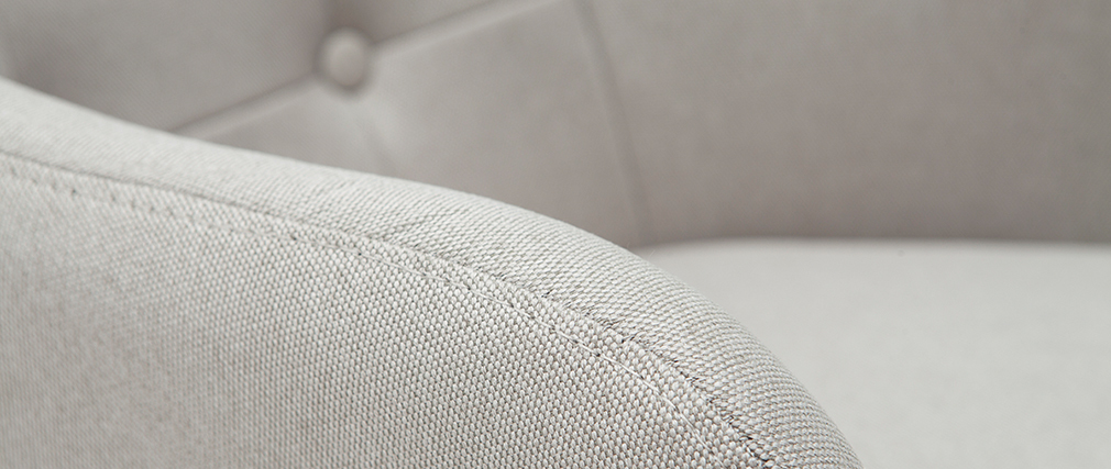 Tabourets de bar scandinaves gris clair et bois H65 cm (lot de 2) BALTIK