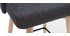 Tabourets de bar scandinaves pivotants gris fonc&eacute; H65 cm (lot de 2) HASTA