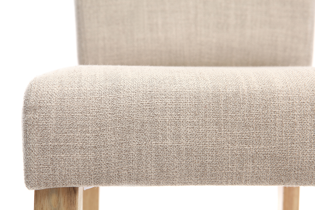 Tabourets de bar tissu naturel H75 cm (lot de 2) EDGAR