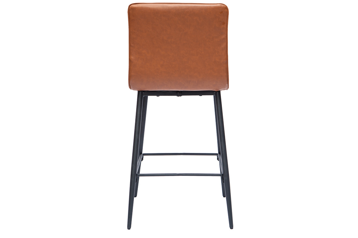 Tabourets de bar vintage marron (lot de 2) H62 cm FARELL