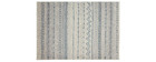 Tapis &agrave; motifs beige et bleu 150 x 220 cm TRIBAL
