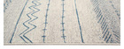 Tapis &agrave; motifs beige et bleu 150 x 220 cm TRIBAL