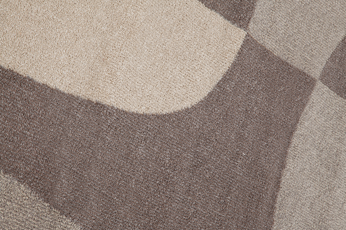 Tapis beige et gris avec motif graphique 200 x 290 cm ARID