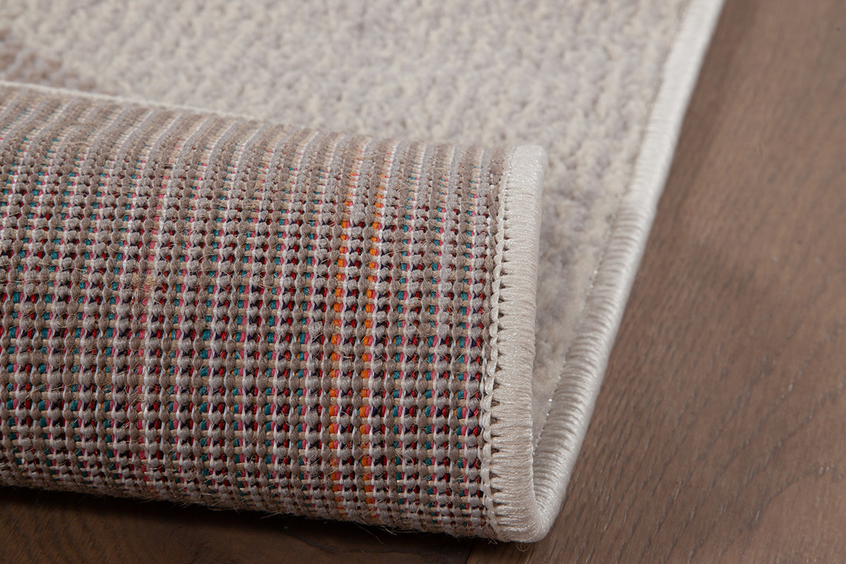 Tapis beige et gris avec motif graphique 200 x 290 cm ARID