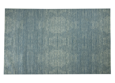 Tapis bleu gris acrylique-coton 155x230 SNAKE