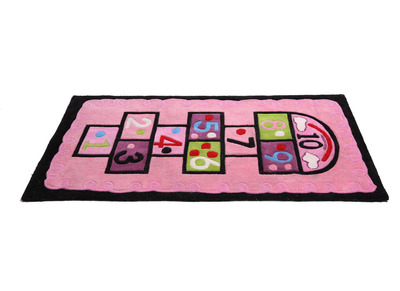 Tapis chambre fille rose 80x150 MARELLE - Tapis chambre fille rose 80x150 MARELLE