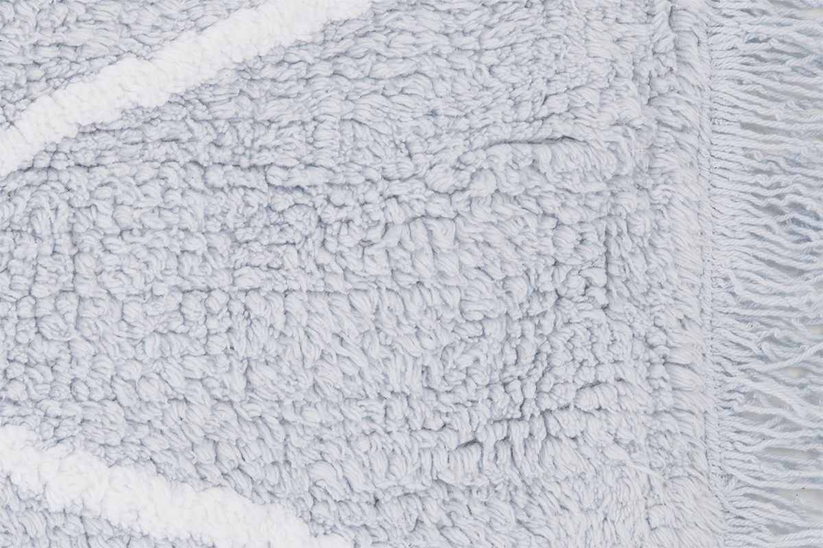 Tapis coton 120x160cm bleu ALISHIA