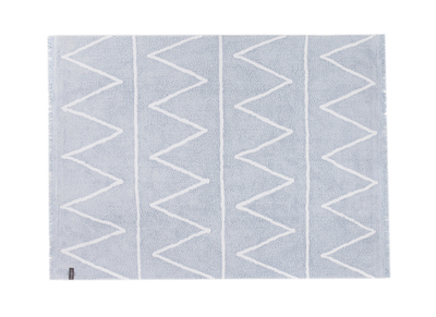 Tapis coton 120x160cm bleu ALISHIA