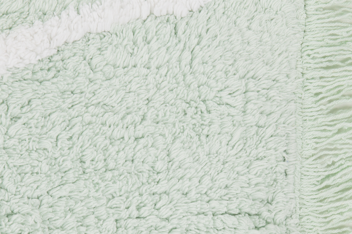 Tapis coton 120x160cm menthe ALISHIA