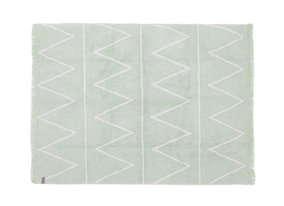 Tapis coton 120x160cm menthe ALISHIA