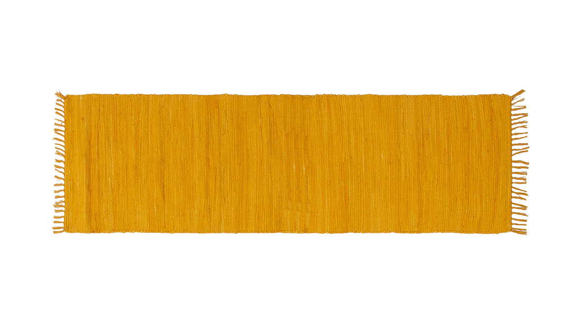 Tapis de couloir jaune cumin 60 x 200 cm AUBAGNE