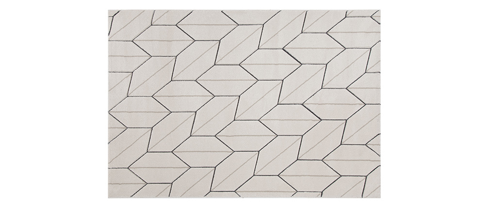 Tapis design beige naturel 160 x 230 cm CORN