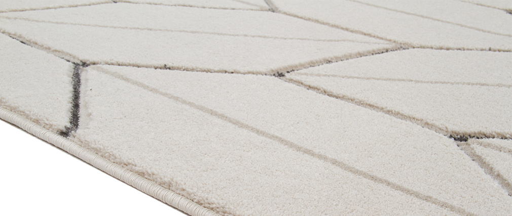 Tapis design beige naturel 160 x 230 cm CORN