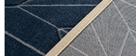 Tapis design bleu 160 x 230 cm BRAQ