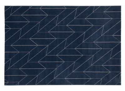 Tapis design bleu 160 x 230 cm BRAQ
