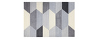 Tapis design gris 160 x 230 cm NAVETTE