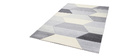 Tapis design gris 160 x 230 cm NAVETTE