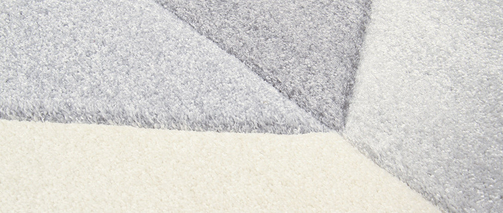 Tapis design gris 160 x 230 cm NAVETTE