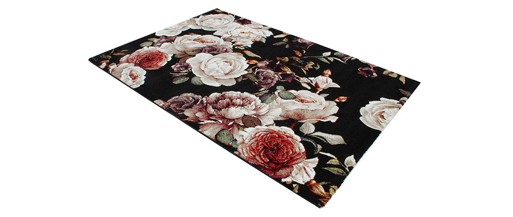 Tapis design motif roses 160 x 230 cm GALICA