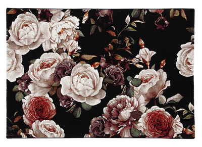 Tapis design motif roses 160 x 230 cm GALICA