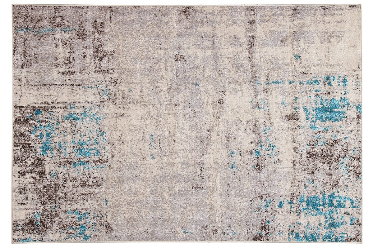 Tapis cru et bleu 200 x 290 cm CAPS