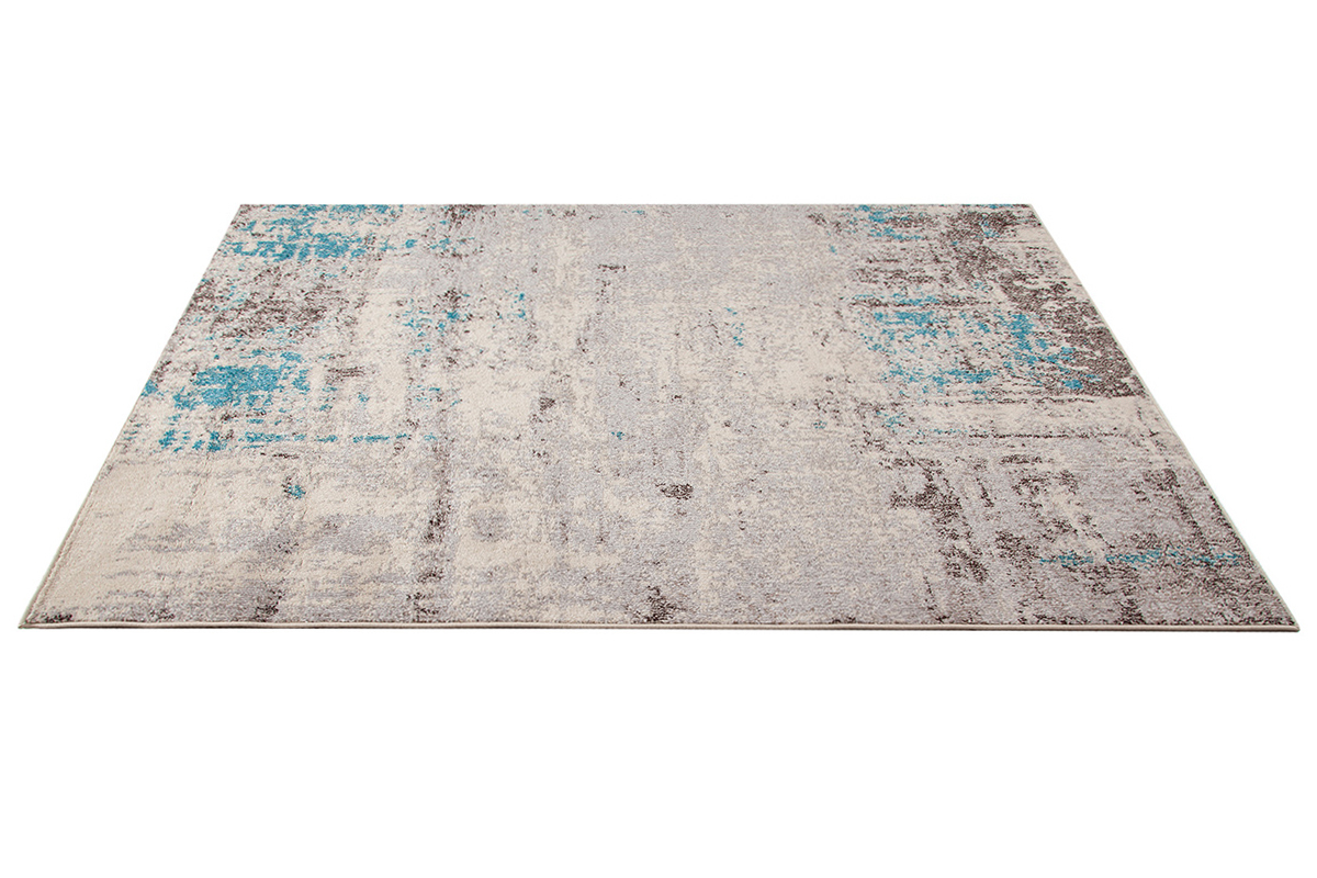 Tapis cru et bleu 200 x 290 cm CAPS