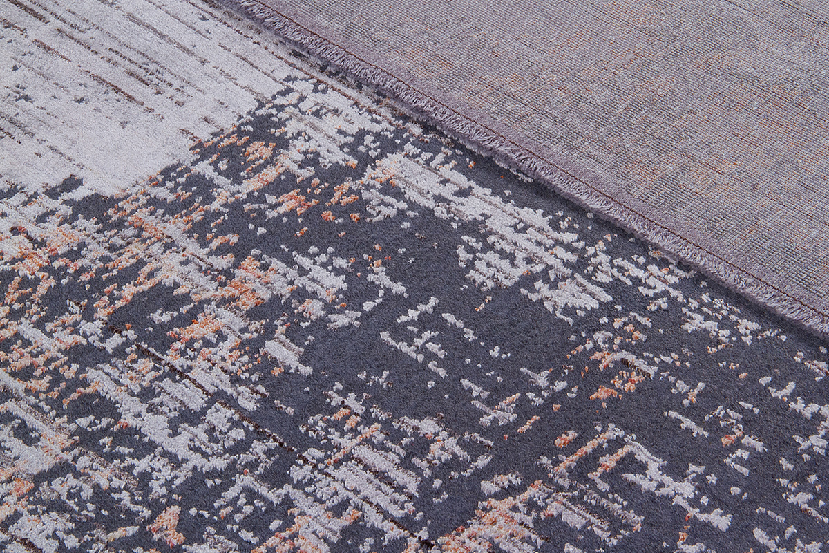 Tapis effet us� gris 160 x 230 cm PERRE