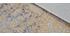 Tapis effet us&eacute; jaune or et brun avec motif tiss&eacute; 160 x 230cm - ASTRA