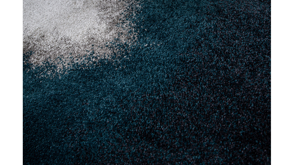 Tapis gris et bleu moderne en polypropylne 160x230 cm TEKOA