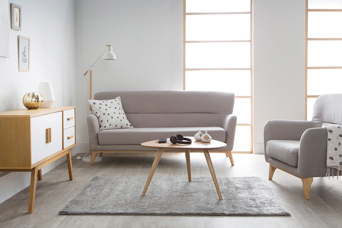 Tapis gris polypropyl�ne 120x170 CLOUD