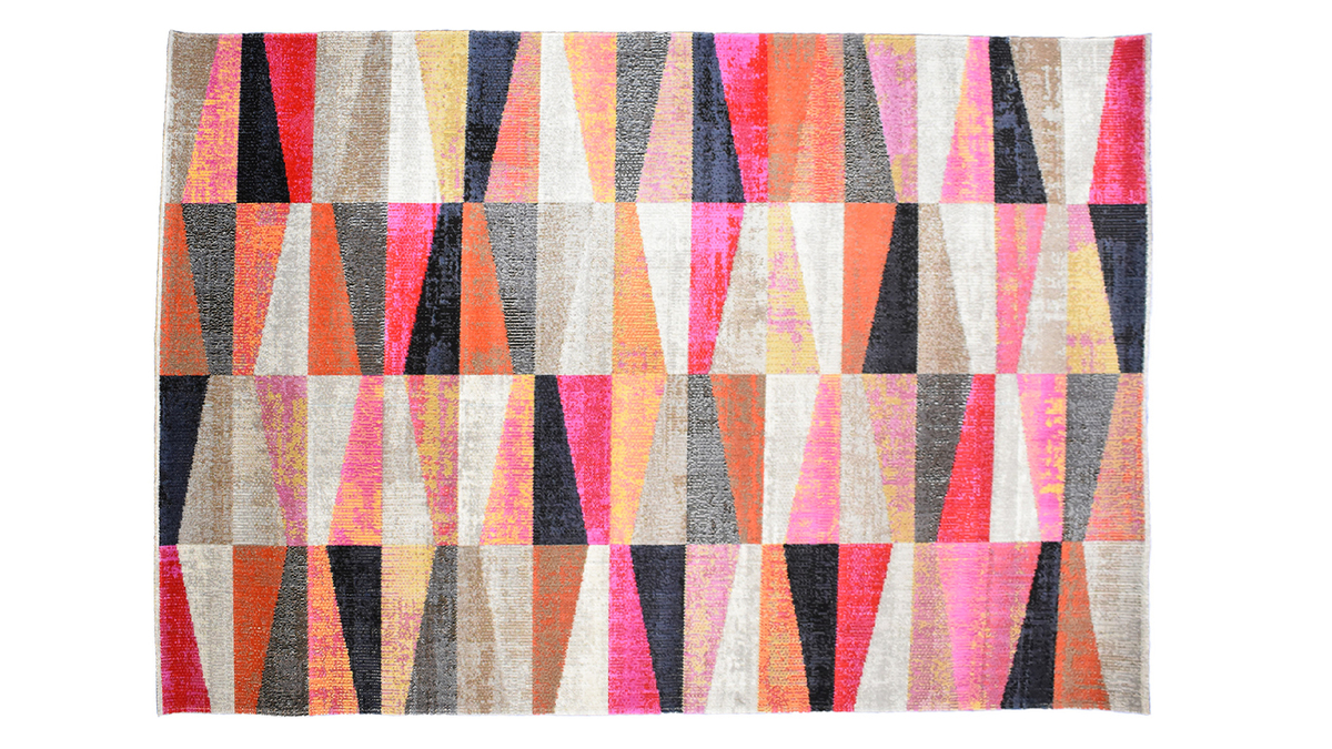 Tapis intrieur extrieur  motif graphique multicolore 150 x 220 cm ARLES