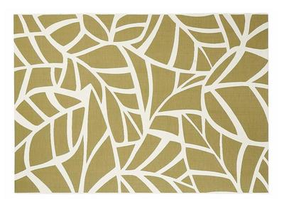 Tapis intérieur extérieur blanc crème et vert 123 x 180 cm GARANCE