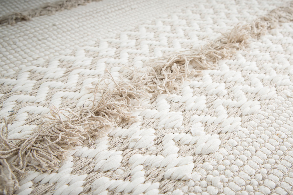 Tapis ivoire coton 120x180 cm HYGGE