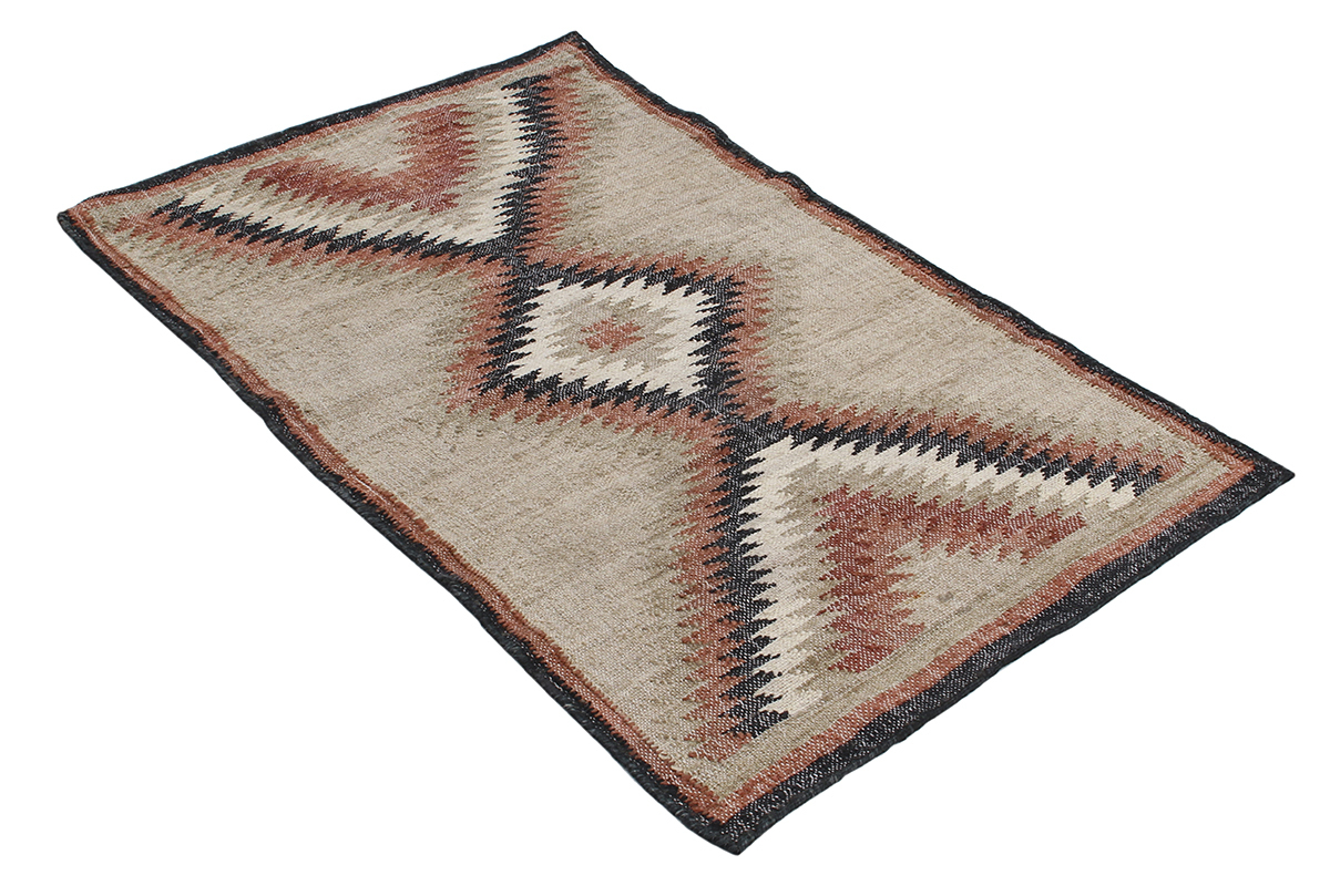 Tapis kilim tiss main en jute 160 x 230 cm DAKOTA