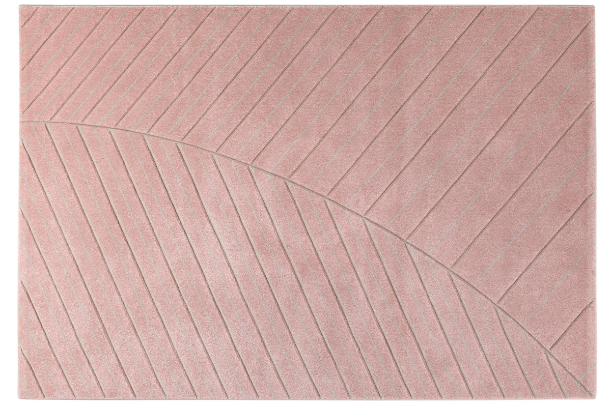 Tapis moderne rose 160 x 230 cm PALM