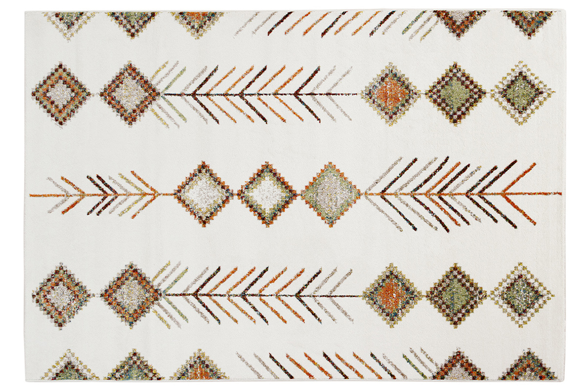 Tapis rectangulaire  motifs berbres multicolores 160 x 230 cm SPELL