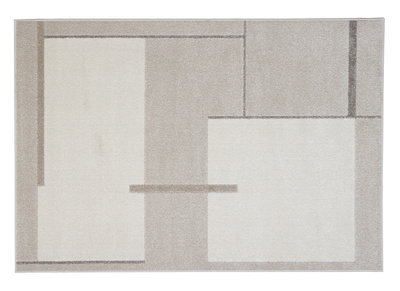 Tapis rectangulaire beige à motifs 150 x 220 cm IRENE