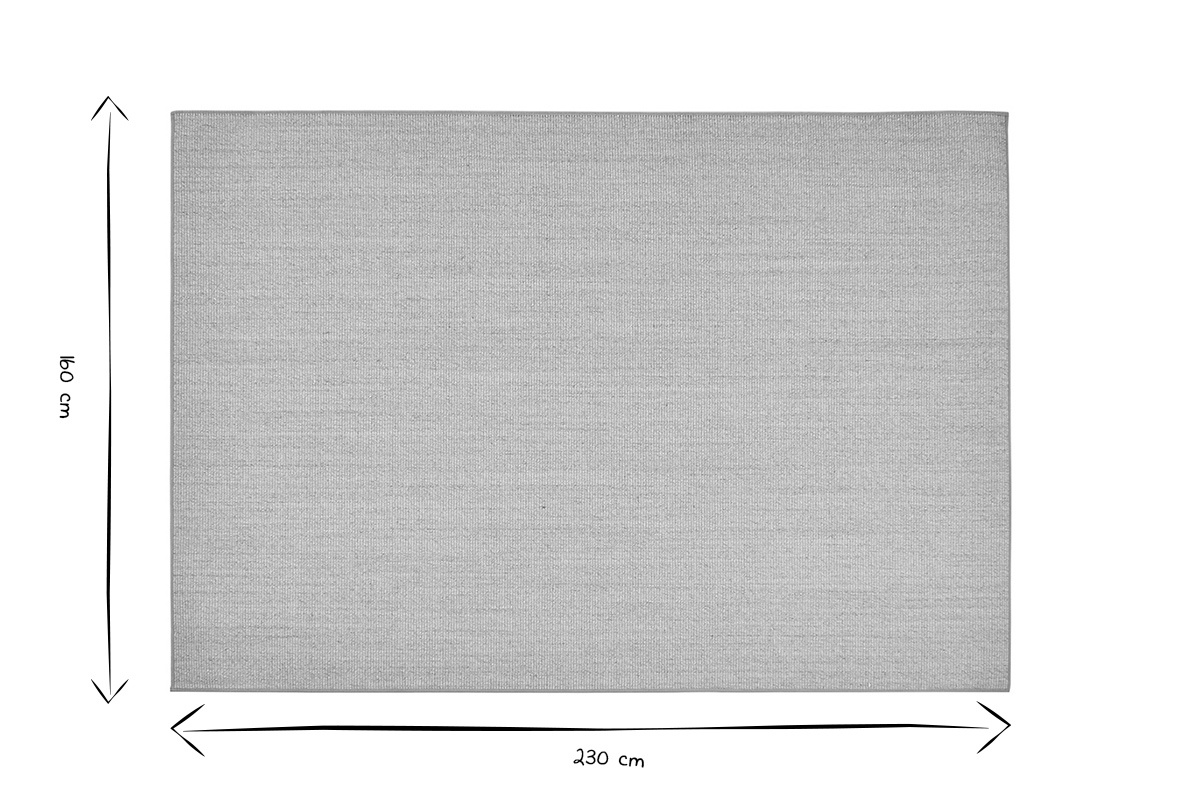Tapis rectangulaire en sisal et jute 160 x 230 cm JOTA