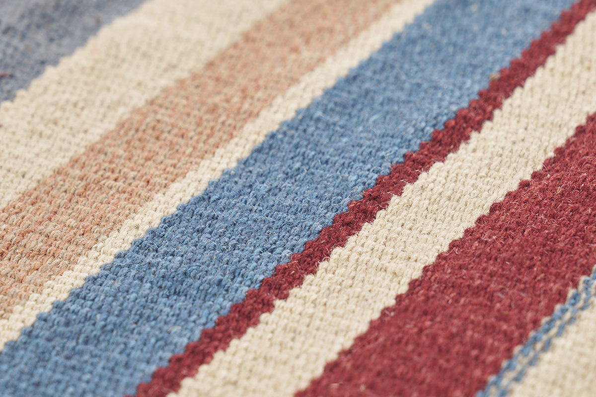 Tapis rectangulaire ray multicolore en coton 60 x 120 cm SUPLA
