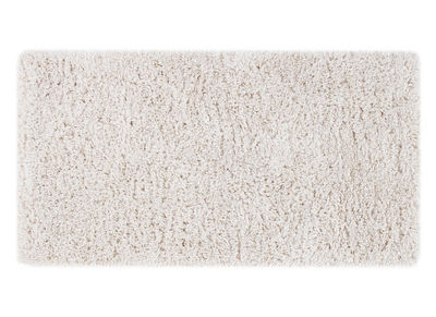Tapis recyclé à poils longs coloris ivoire 160 x 230 cm AIMEE